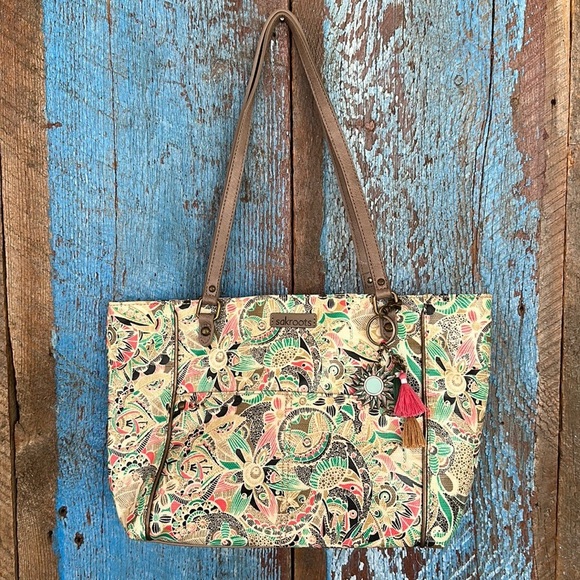 Sak Roots SIENNA Coated Canvas Metro Printed Tote - Picture 1 of 8